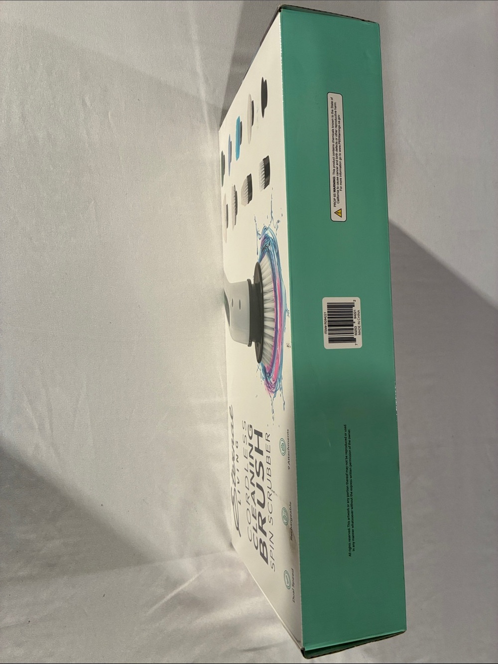 Cordless Spin Scrubber Brush – White - Picture 3 of 4